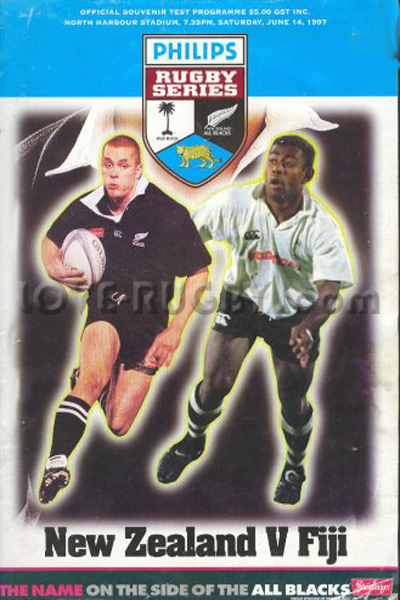 1997 New Zealand v Fiji  Rugby Programme